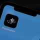 This illustration photo taken on June 30, 2020 shows the logo of delivery app Postmates on a smartphone screen in Los Angeles.